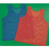 Cover: 12 childrens mesh sports practice team jerseys - pinnies
