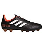 Cover: adidas unisex-kids ace 18.4 fxg j soccer shoe, core black/white/solar red, 6 m us big kid